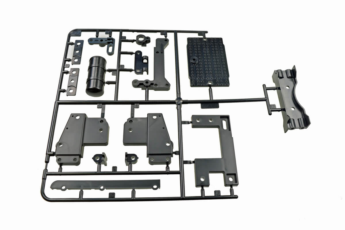 Spritzguss-Teilessatz Z-Teile, schwarz Rahmenverbinder      