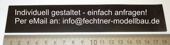 1 Schmutzfänger ca. 185x35x1mm mit individuellem 1-farbigem 
