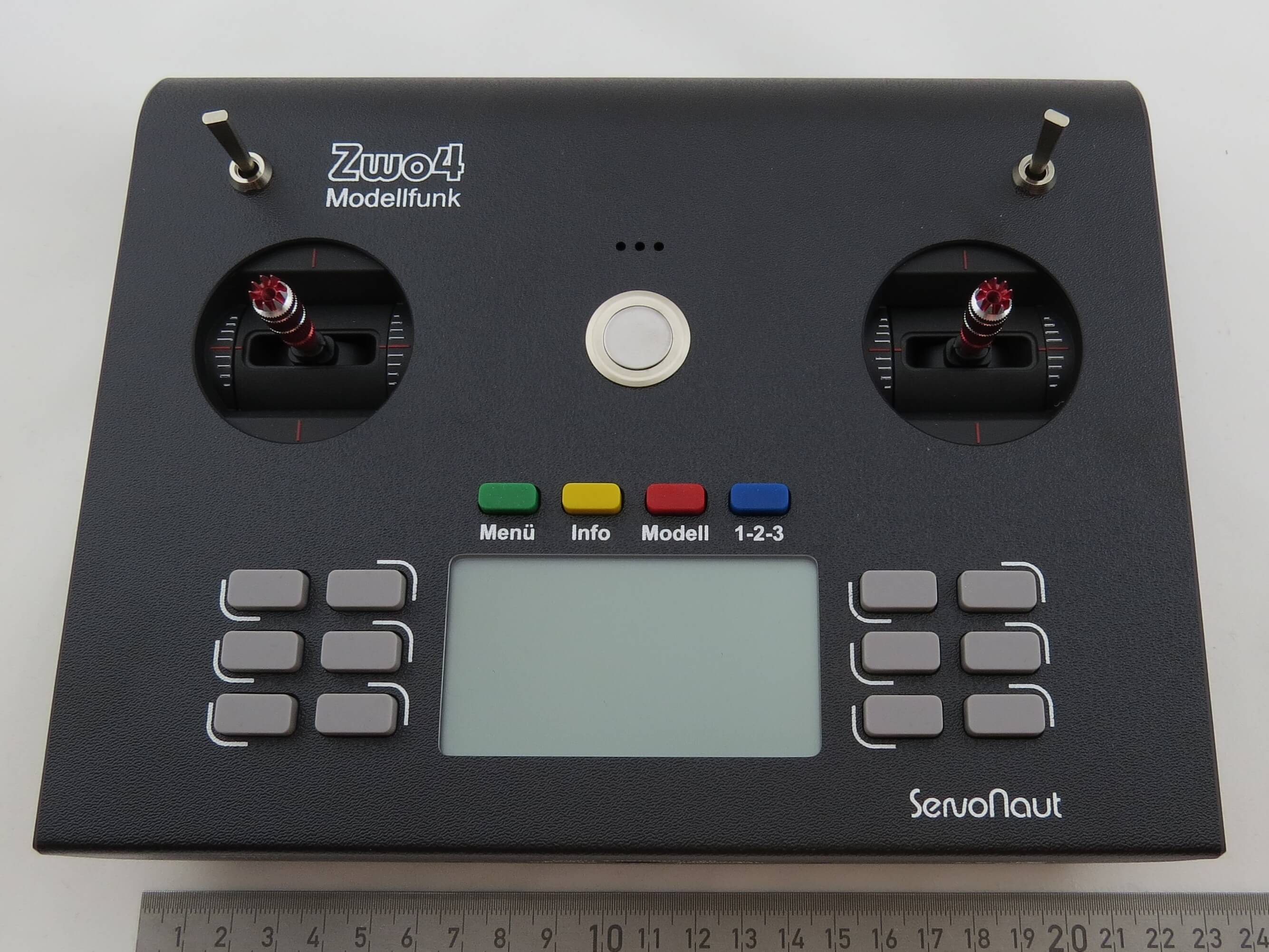 Sender HS-16, mit Kreuz-Knüppeln, Farbe schwarz ohne Spur