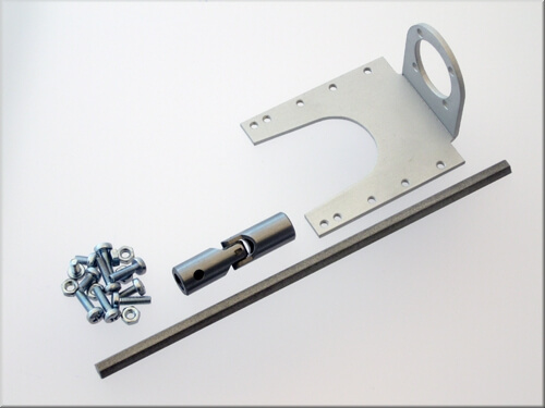 1 UAW Montageset aus Motorhalter, Kardangelenk und -welle   