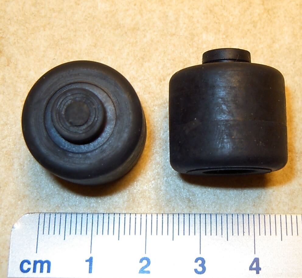 Luftbalg, hart,(als Luftfederungs- Attrappe). Aus Gummi,    