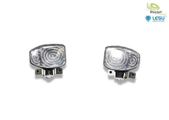 Front-Scheinwerfer Set aus 2 Stück. Mit weisser und gelber  