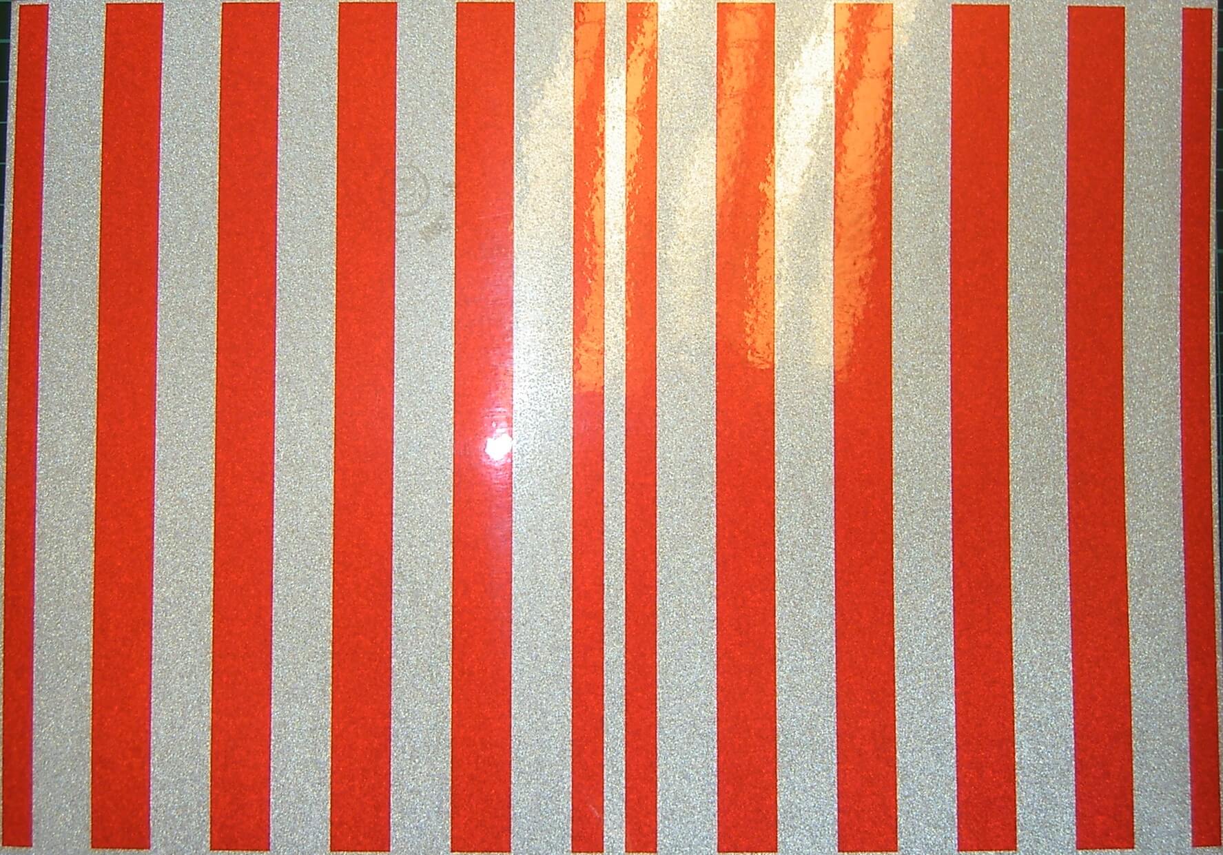 Dekorbogen Warnstreifen reflektierend ca. 200x280mm         