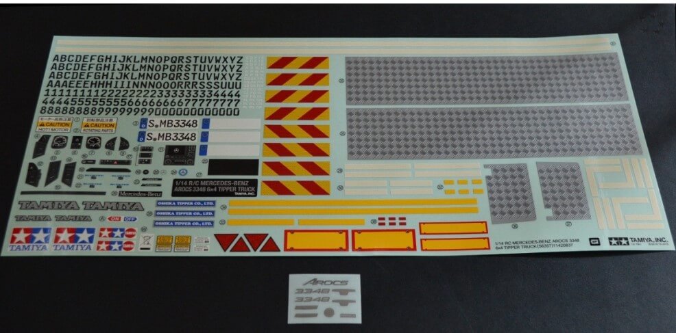 Dekorbogen für Mercedes-Benz Arocs 3348 6x4 Kipper, von