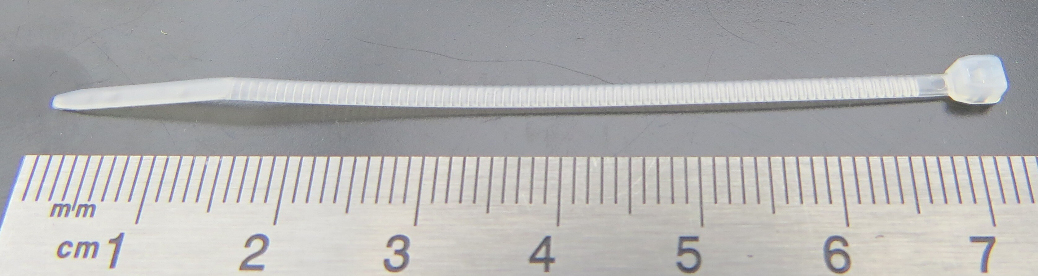 Kabelbinder (100 Stück) natur, Kunststoff, Größe: 71x1,6mm  