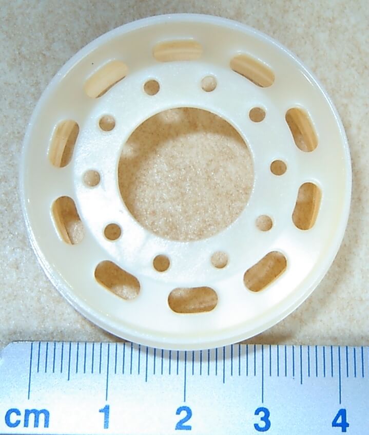 1 Langlochfelge für Rundumbereifung Kunststoff, 10 Löcher   