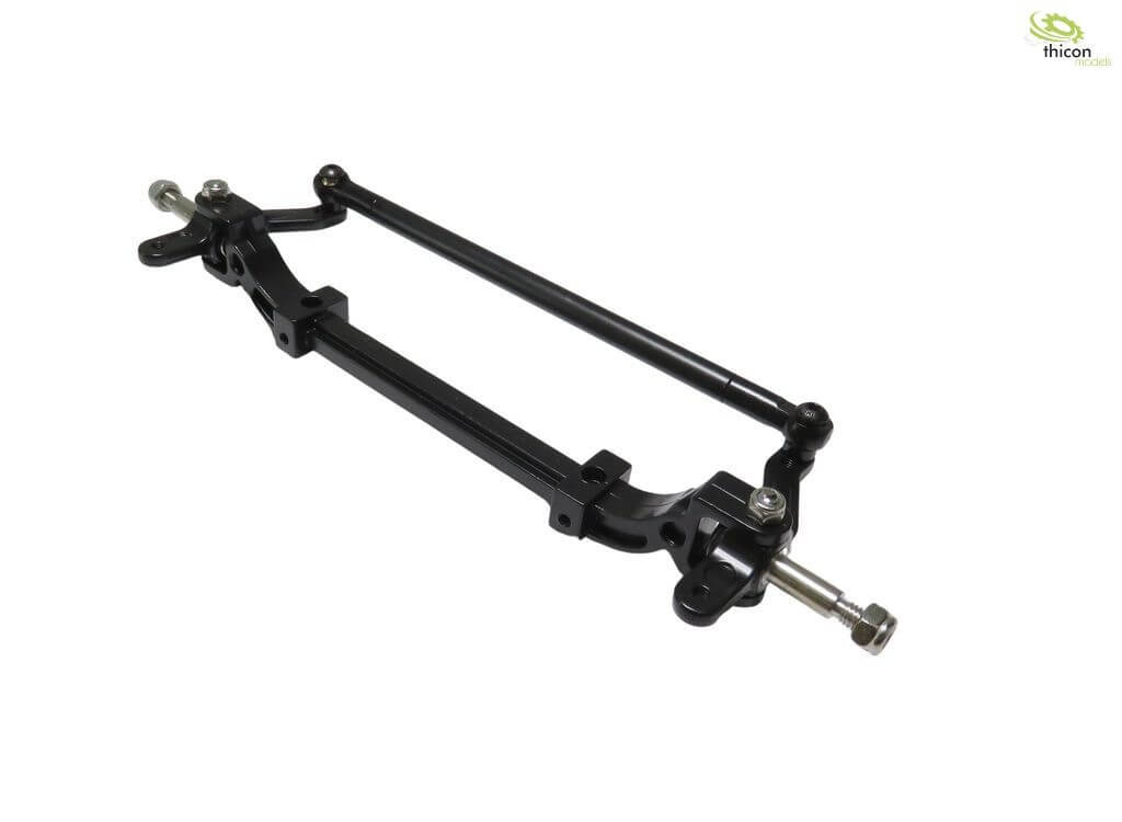 Lenkachse aus Metall (für Tamiya), mit Spurstange. 5mm-Ach  
