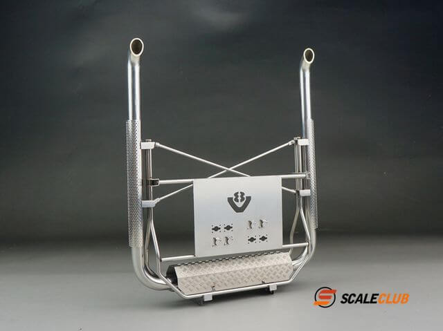 1:14 Auspuffanlage für SCANIA mit Geräteträger V2A