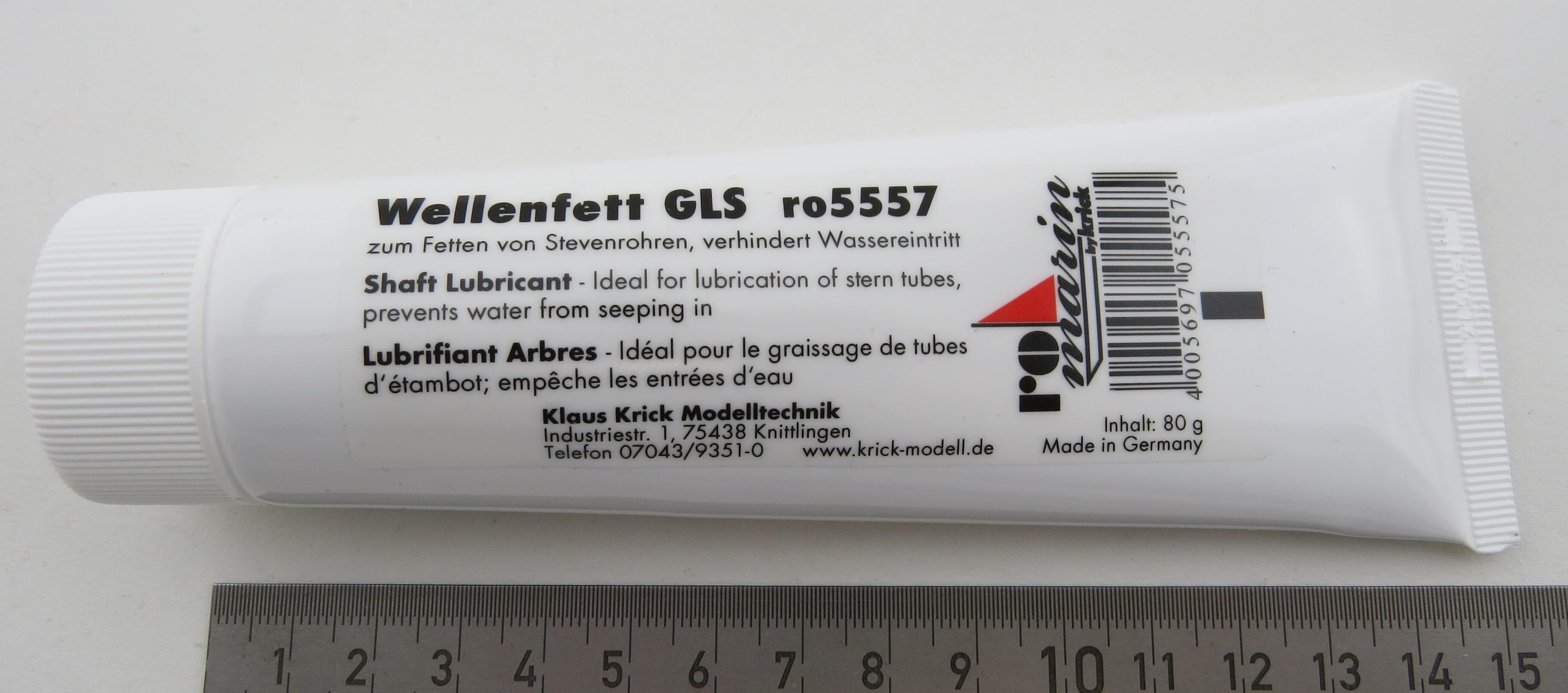 1 Tube Hochleistungs-Schmierfett. 80gr                      