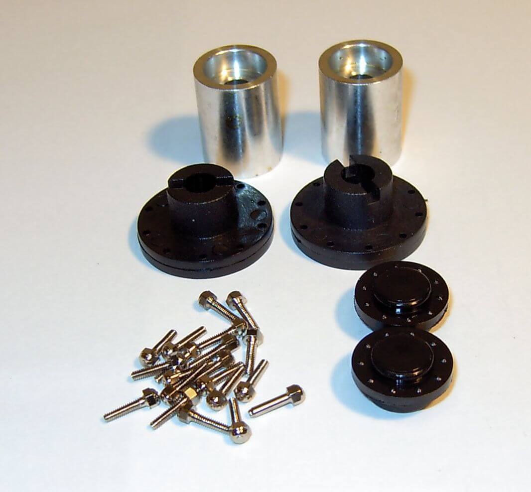 Felgenadapter (2 Stück) hinten für Eurofelgen (WDC-Größe),  