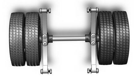 Hinterachse für Standard-Fahrgestelle (Wedico)              