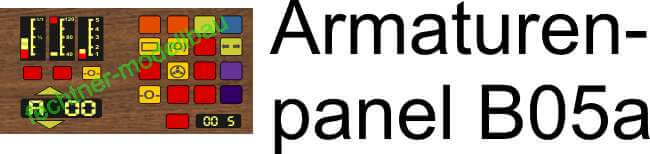 Decal/Aufkleber "Armaturenpanel" B05a.   Decal mit          