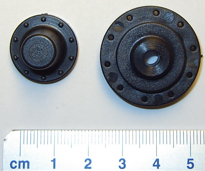 1 Nabe Antriebsachse V2, Kunststoff mit  Innensechskant     