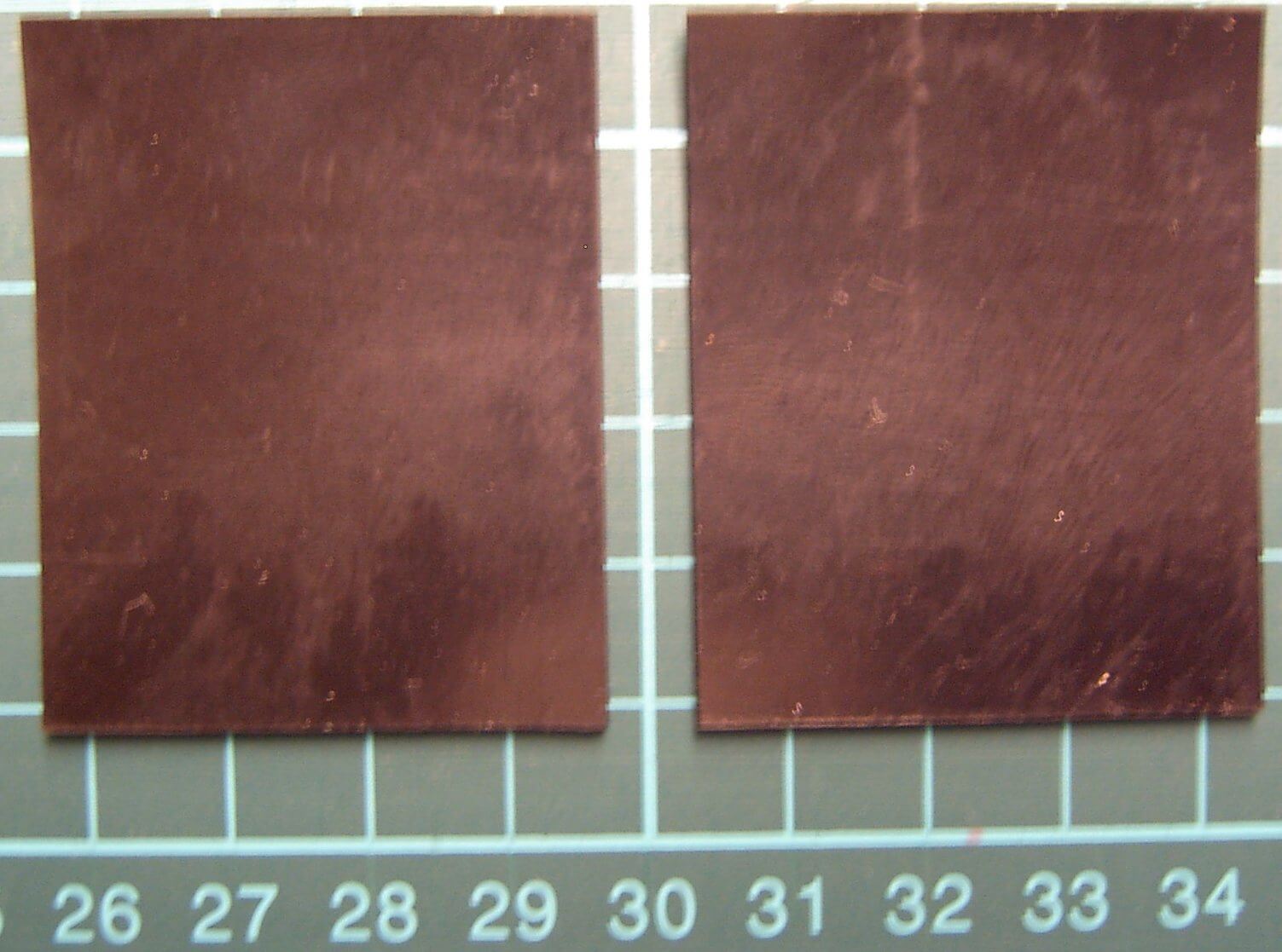 1 Paar Schmutzlappen 50 x 40mm (H x B)   ohne Text/Dekor    