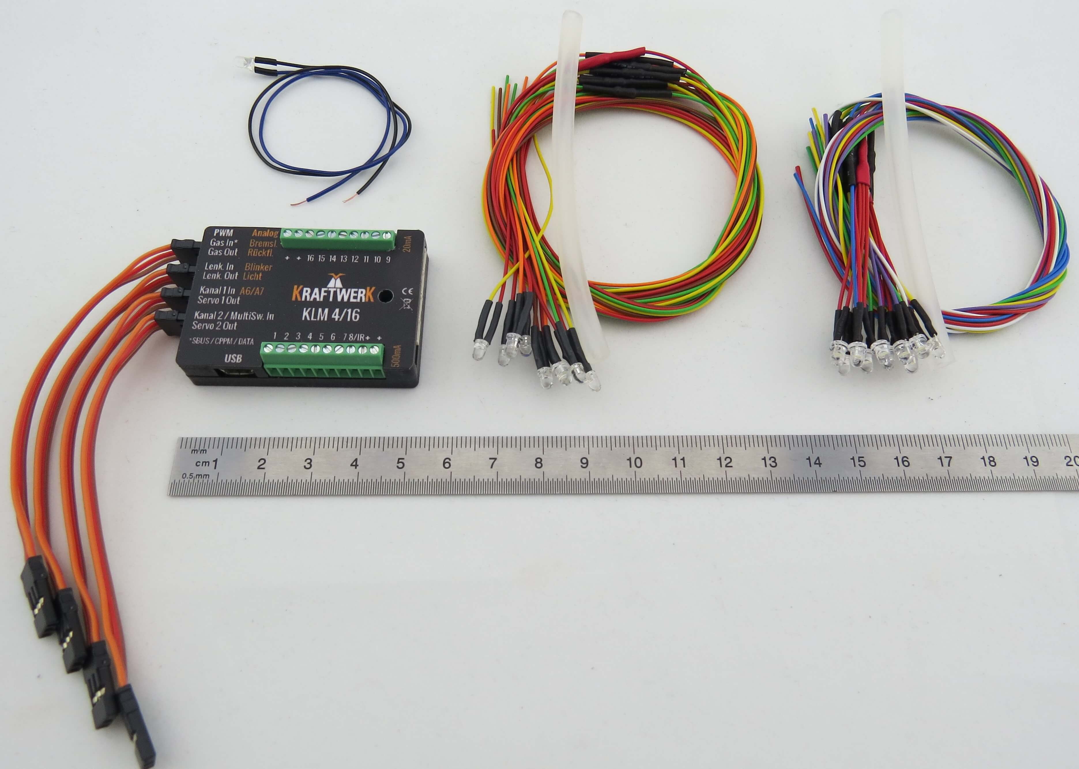 KLM 4/16 Lichtassistent-SET incl.LED- Kabelbäumen           