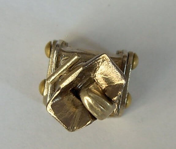 Gelände-LKW-Kupplung Heck, Neusilberguss 1:16, mit