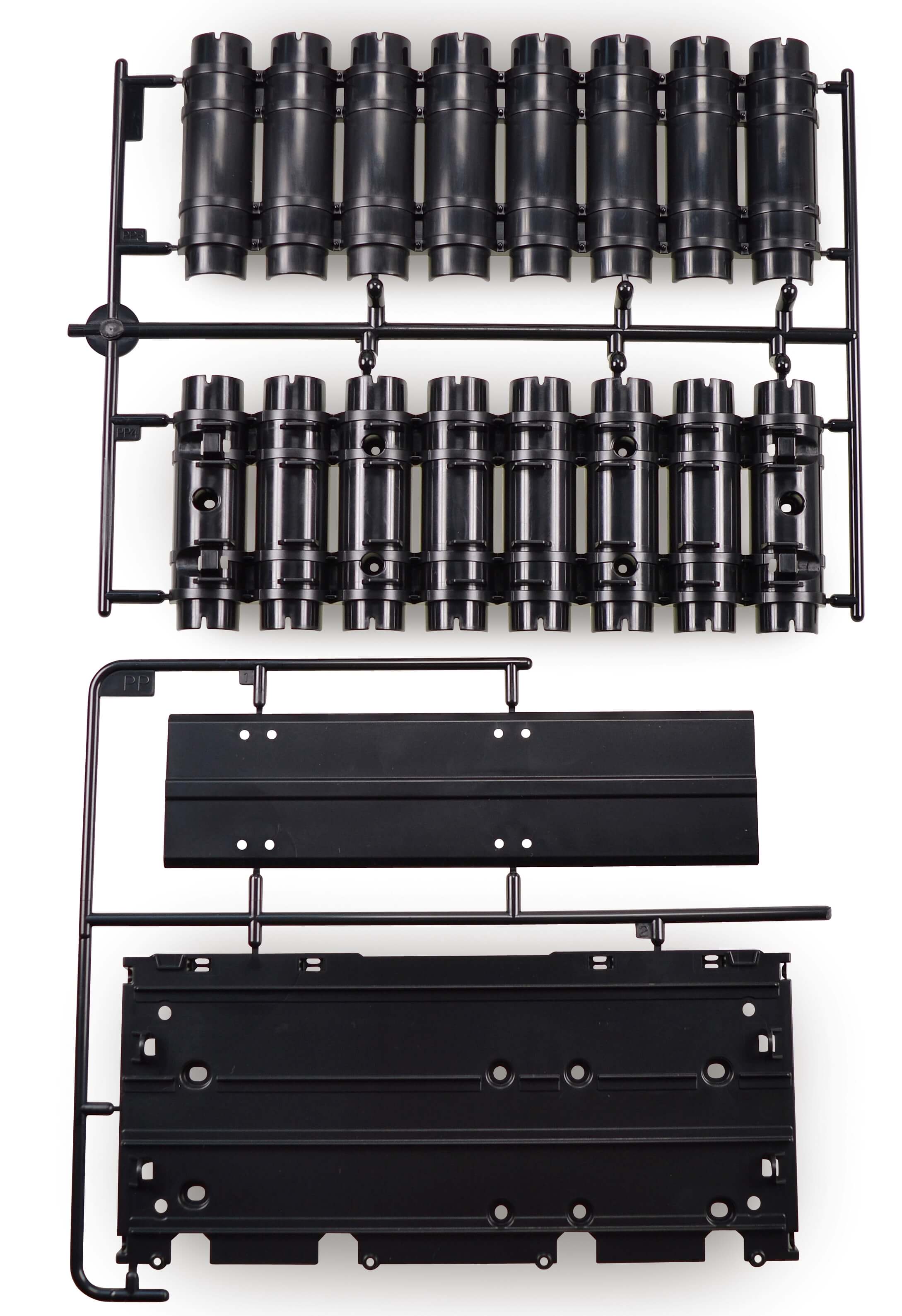 PP-Teile Lufttanks für Scania 770 S SLT (56371) von Tamiya  