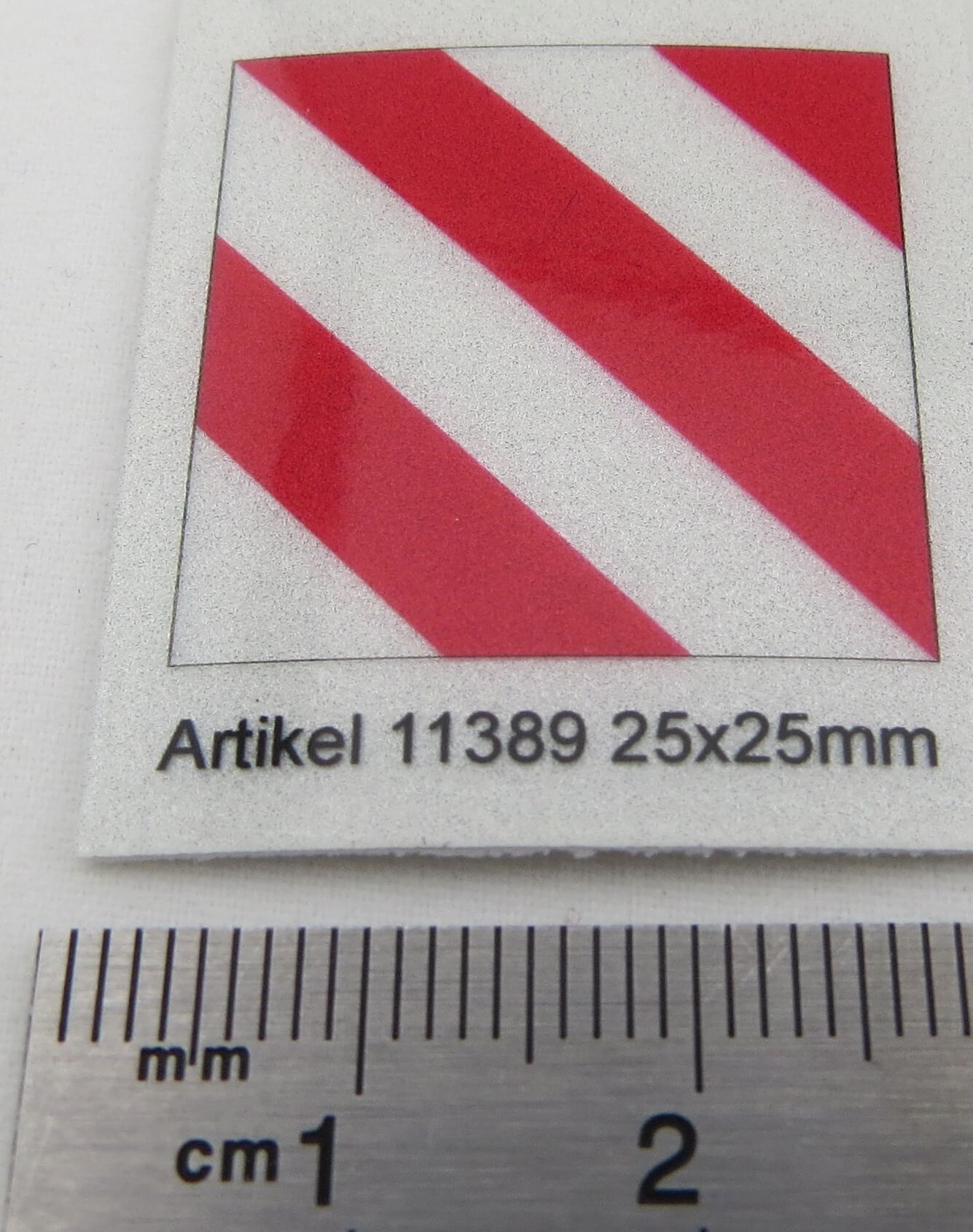 1 Stück Warntafel ÜBERBREITE, reflex.    Spitze Ecken, ca. 2