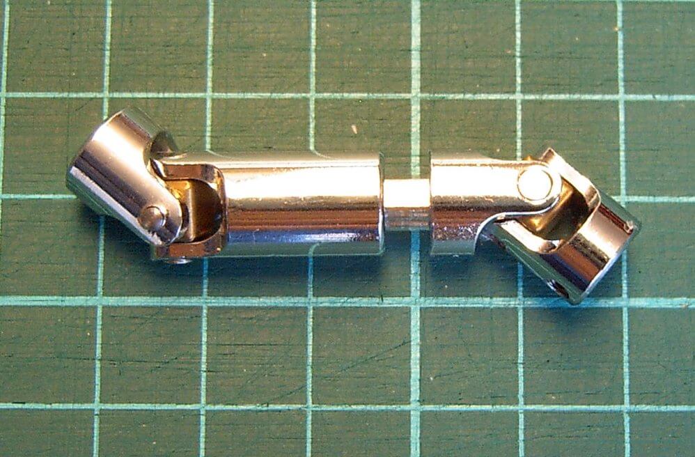 Kardanset3, vernickelt, beidseitig 4mm-  Bohrung            