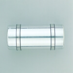 Tank rund, poliert, 105 mm lang, 45mm Durchmesser. (490)    