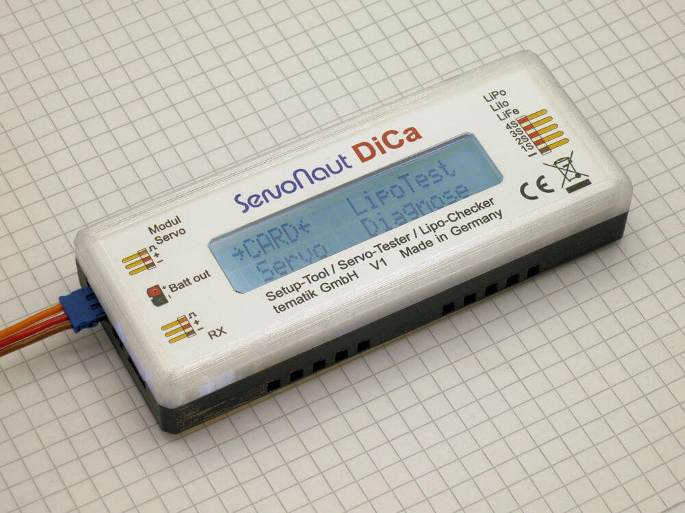 Display-CARD, Servotester und Programmier-Karte Servonaut   