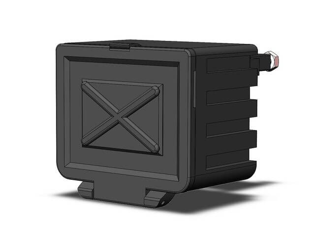 1:14/1:16 Staubox V2 mit Halter für LKW und Auflieger