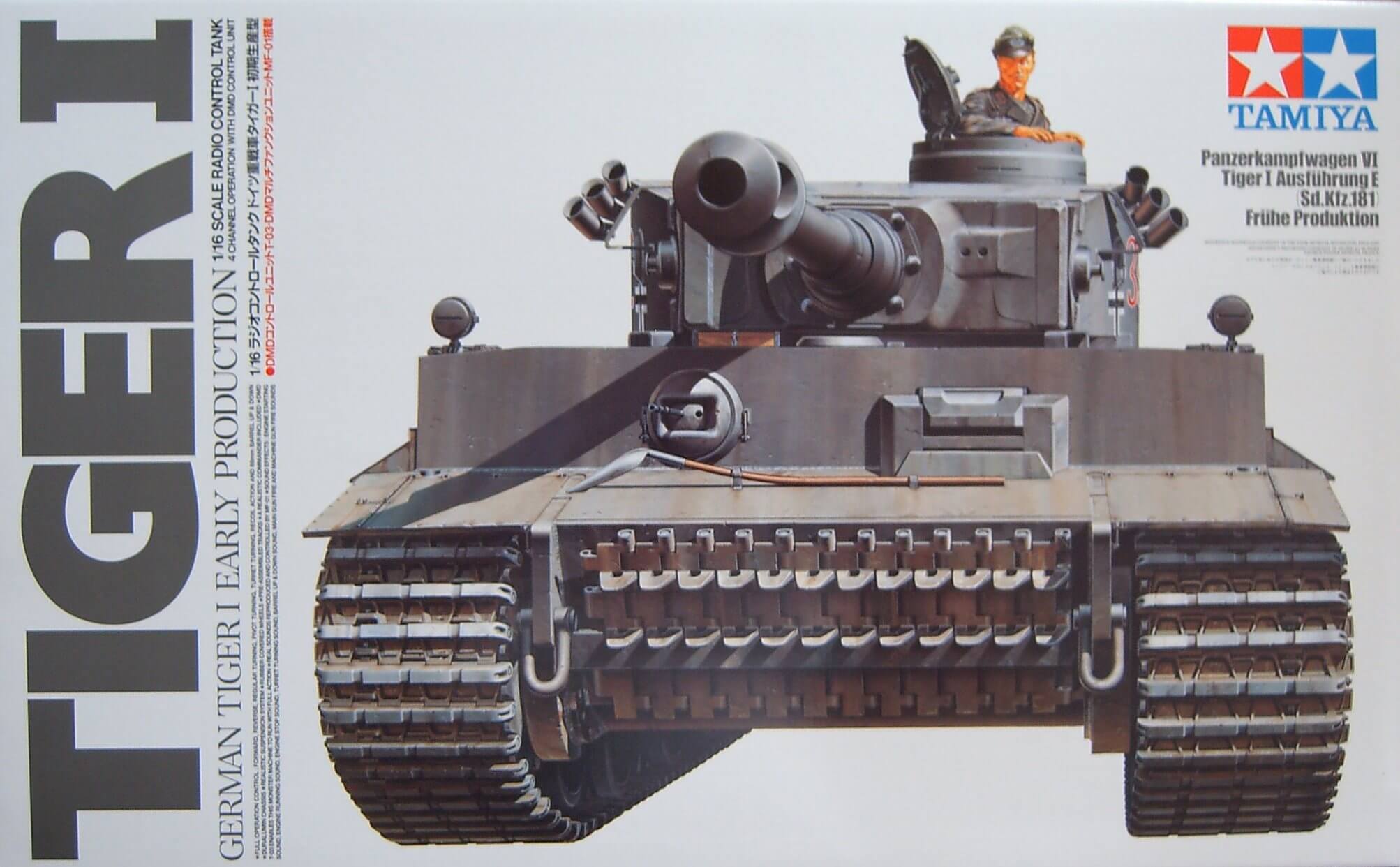 Tamiya Tiger 1 (56010) Bausatz 1/16 incl.2-Motorengetriebe  