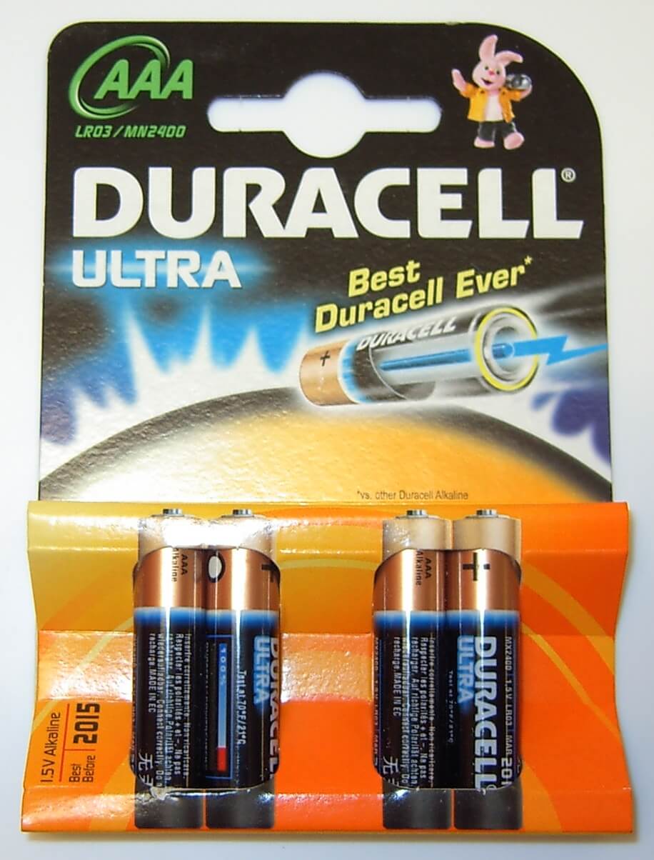 1,5 Volt Duracall Micro-Batterien AAA,   4er-Blister, LR03, 