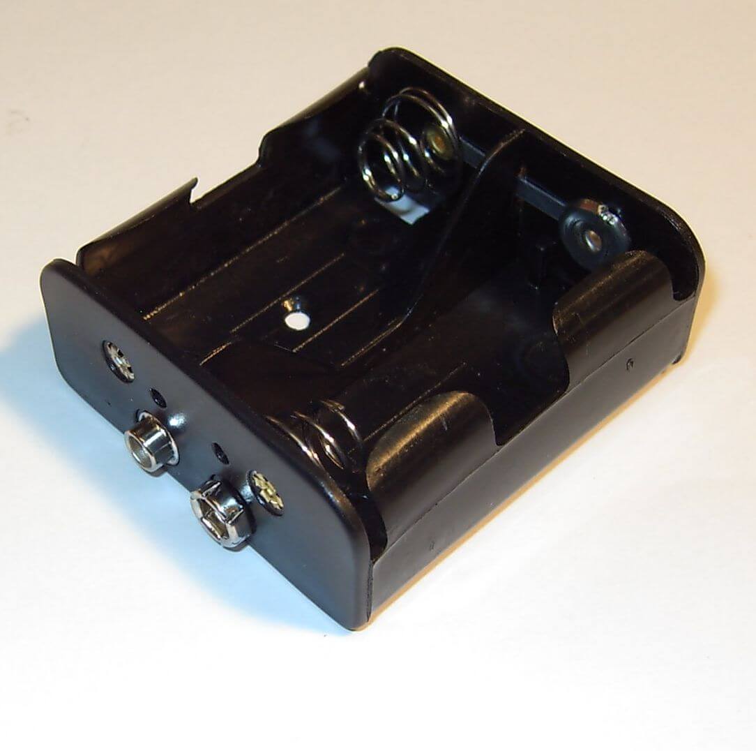 1x Batterie-Halterung, Mignon, 8er, 2x4  2x4 "Rücken an     