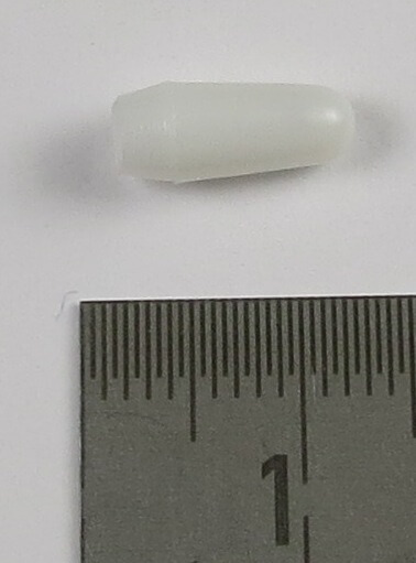 1 Kunststoffkappe für Mini-Kippschalter. WEISS .Passend zu  