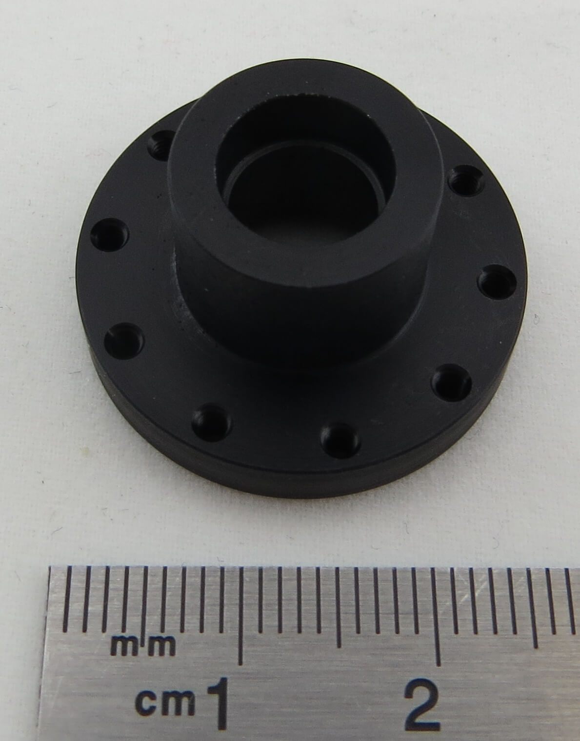 Freilauf-Nabe, Alu schwarz mit Sitz für 2 Kugellager