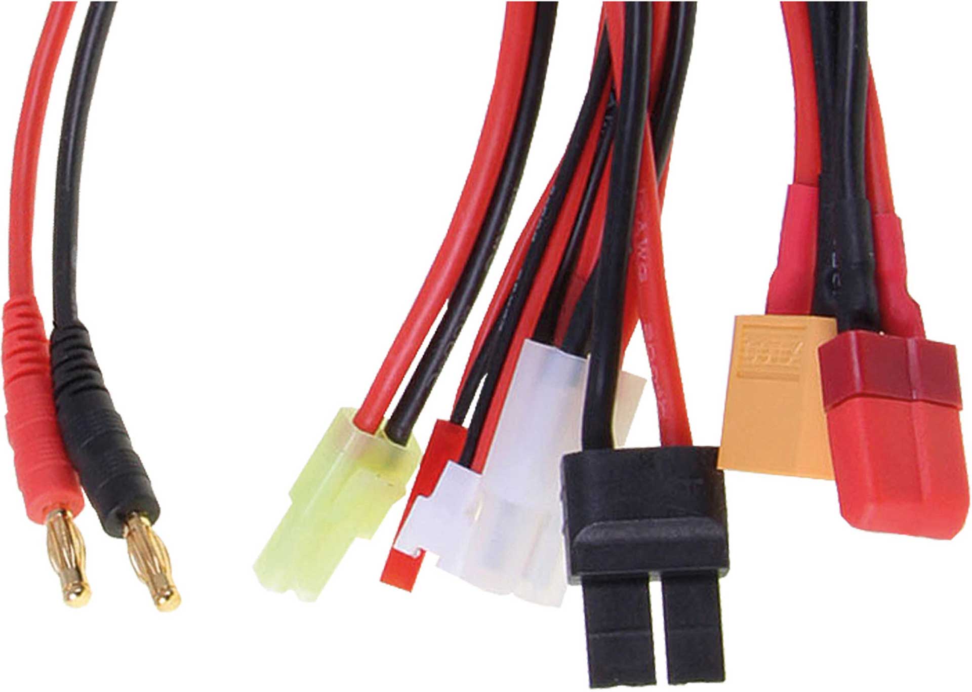 Ladekabel Bananen-Stecker/8-fach, ca. 30cm Kabel 14 AWG