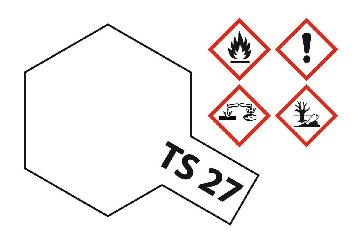 1x Sprühlack-Dose 100ml, weiss-matt,TS-27