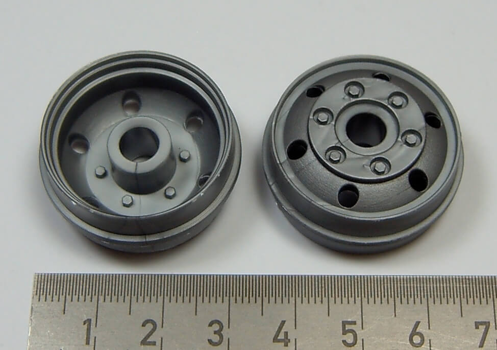 Felgen, grau für Tiefladerreifen, 2 Stück (747)             