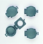 Domdeckel, schwarz. Für Tankaufbauten.   Lochabstand 20mm   