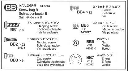 1 Schraubenbeutel BB. Für Scania R470 4x2 Highline von      