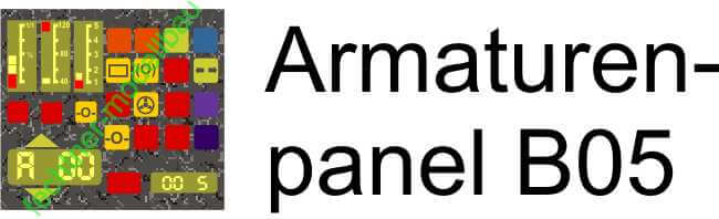 Decal/Aufkleber "Armaturenbrett" B05                        