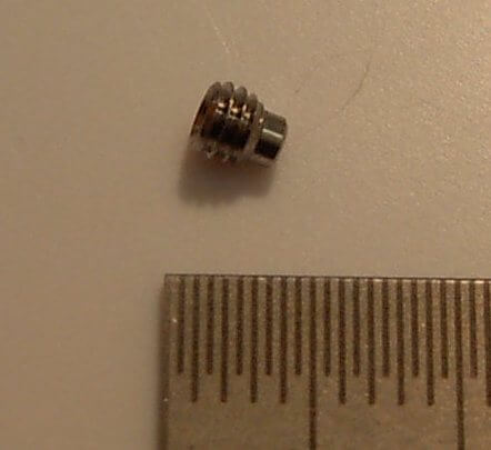 Gewindestift A2 M3x3mm mit Zapfen, Innensechskant, DIN915   