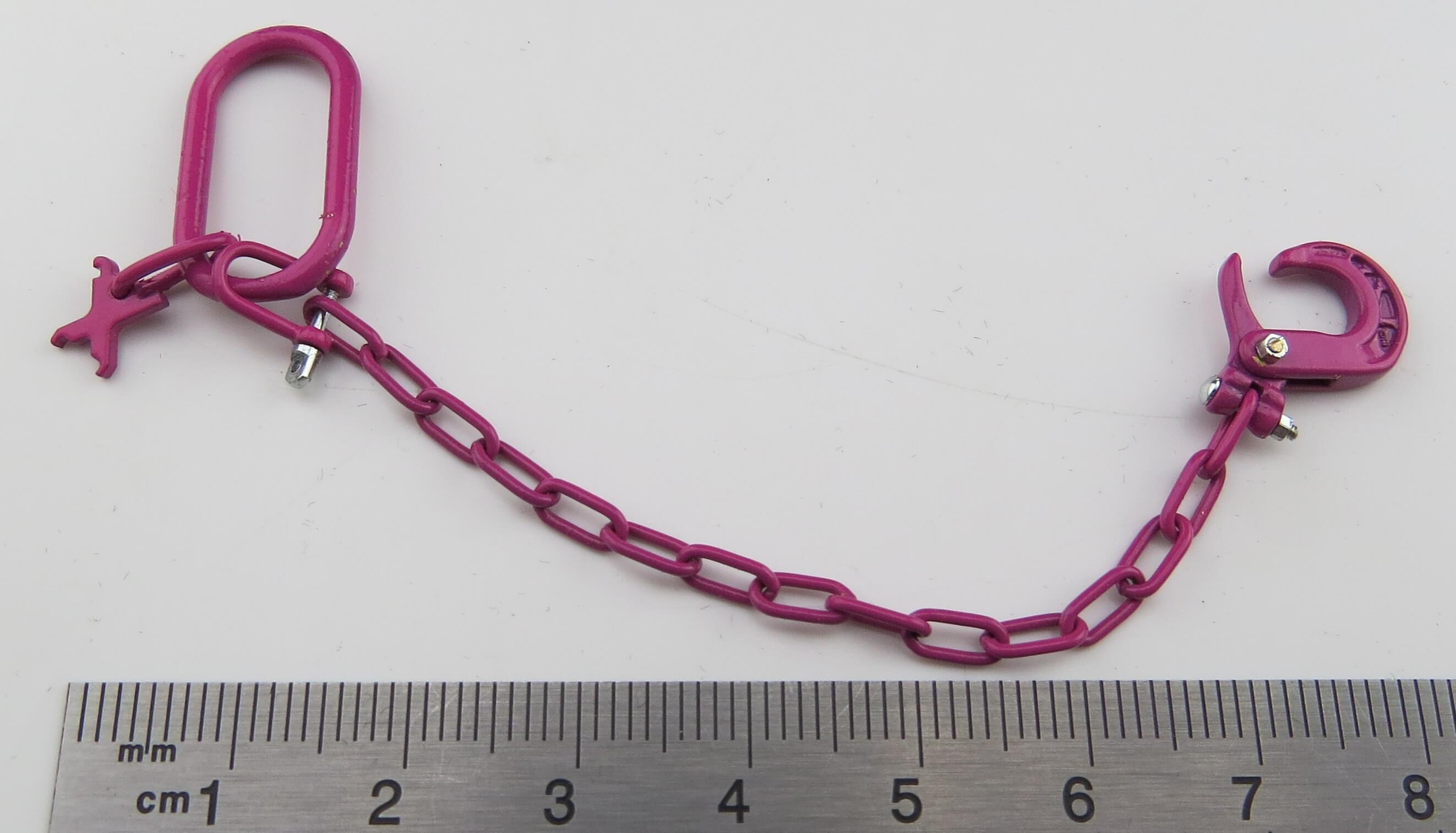 Anschlagkette RUD 1 Strang. Pink. Mit funktionierendem      