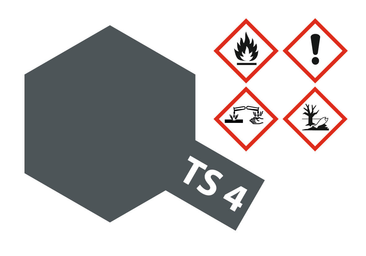 1x Sprühlack-Dose 100ml, schwarz,seidenmatt, TS-29          