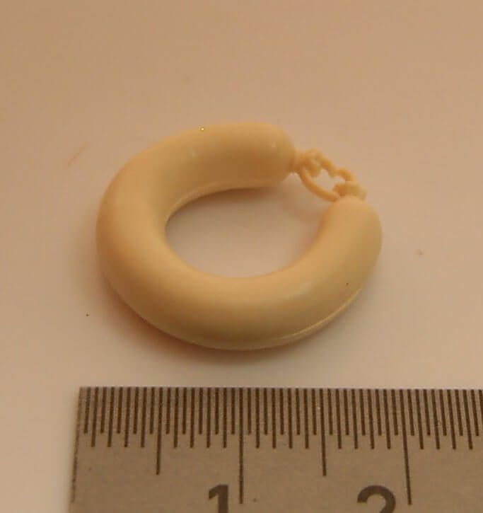 1 Wurstring ca. 18mm, weiß (Weisswurst)                     