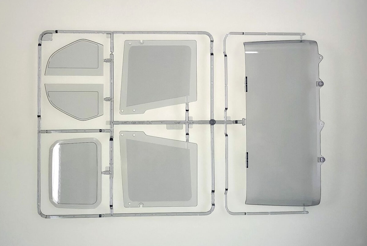 Spritzguss-Teilessatz S-Teile, klar Scheiben Scania 770 S   