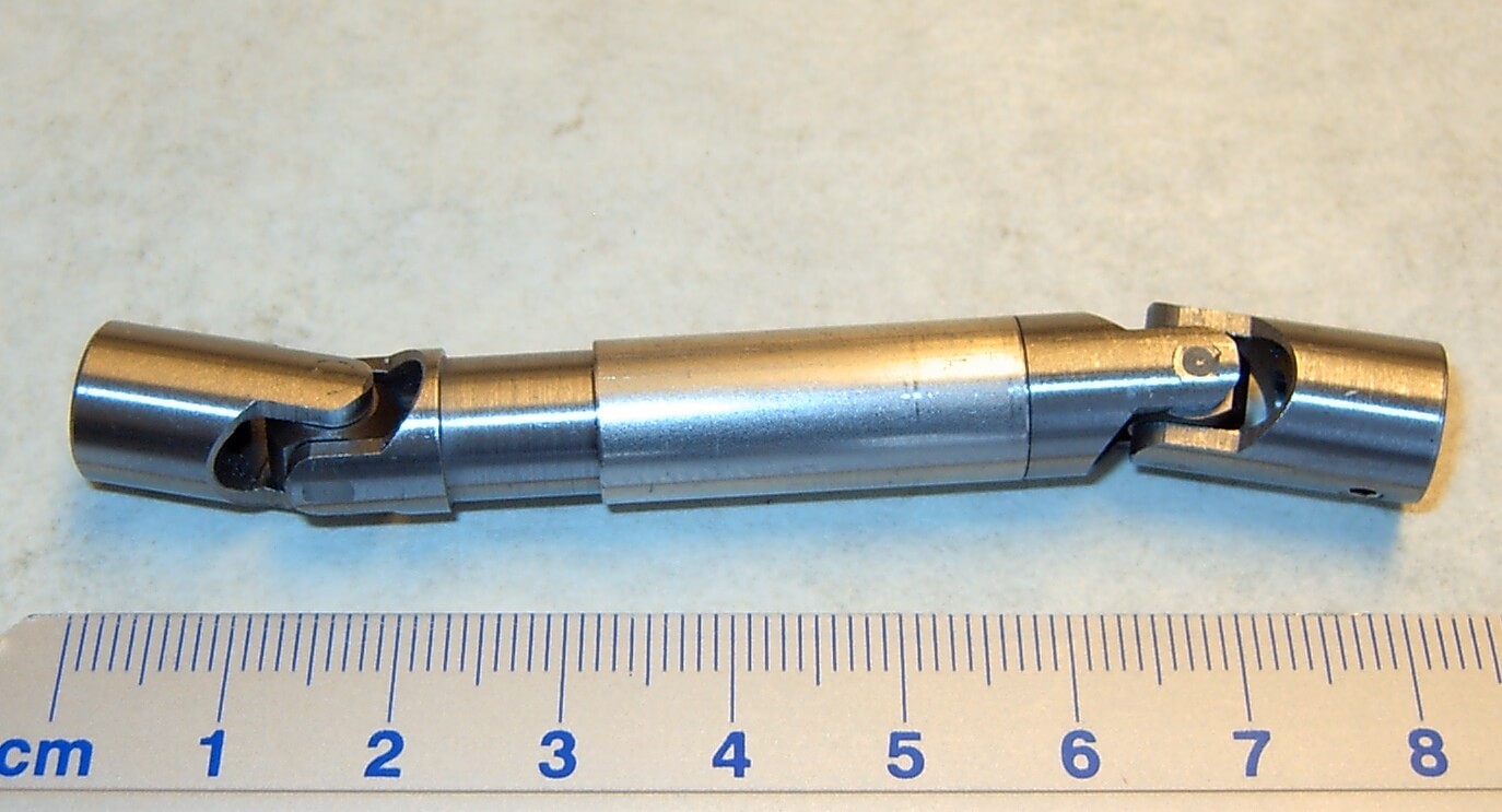 1x Doppel-Kardangelenk 10mm Durchmesser, Gesamtlänge        