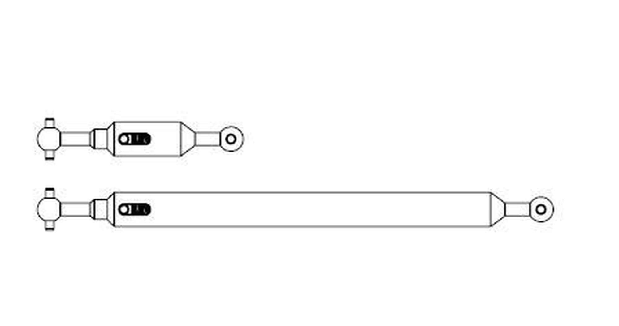 Antriebswellen-Set (2) 6x4 Kipper Längenausgleich +/-5mm