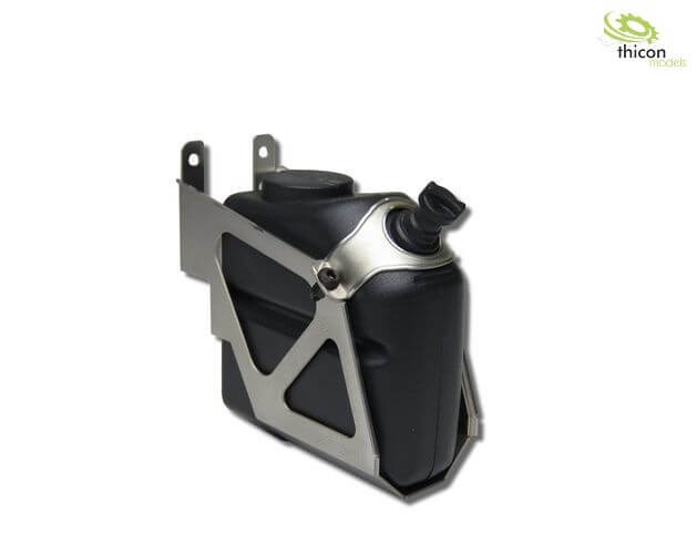 Harnstoff-Tank mit Halterung aus V2A. Passend zu Tamiya     