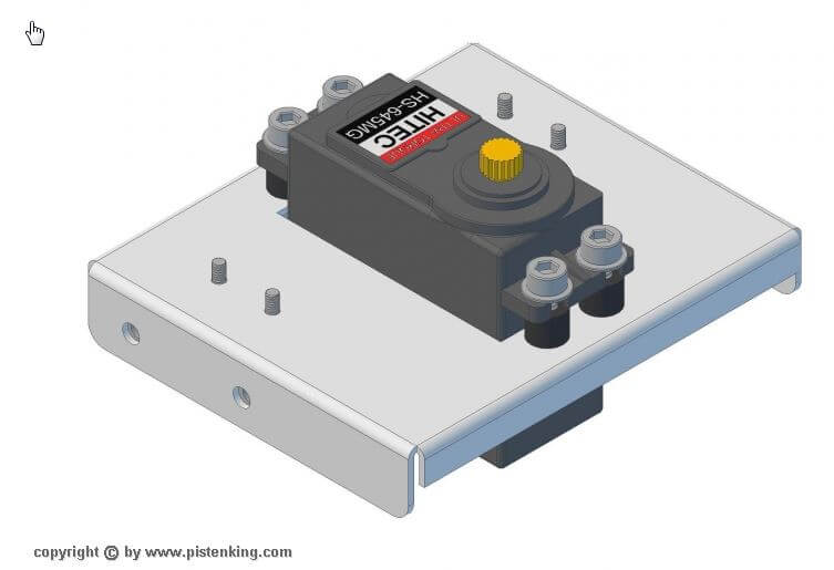 Rundumblitzleuchte, BLAU, mit integrierter Elektronik 1:14  