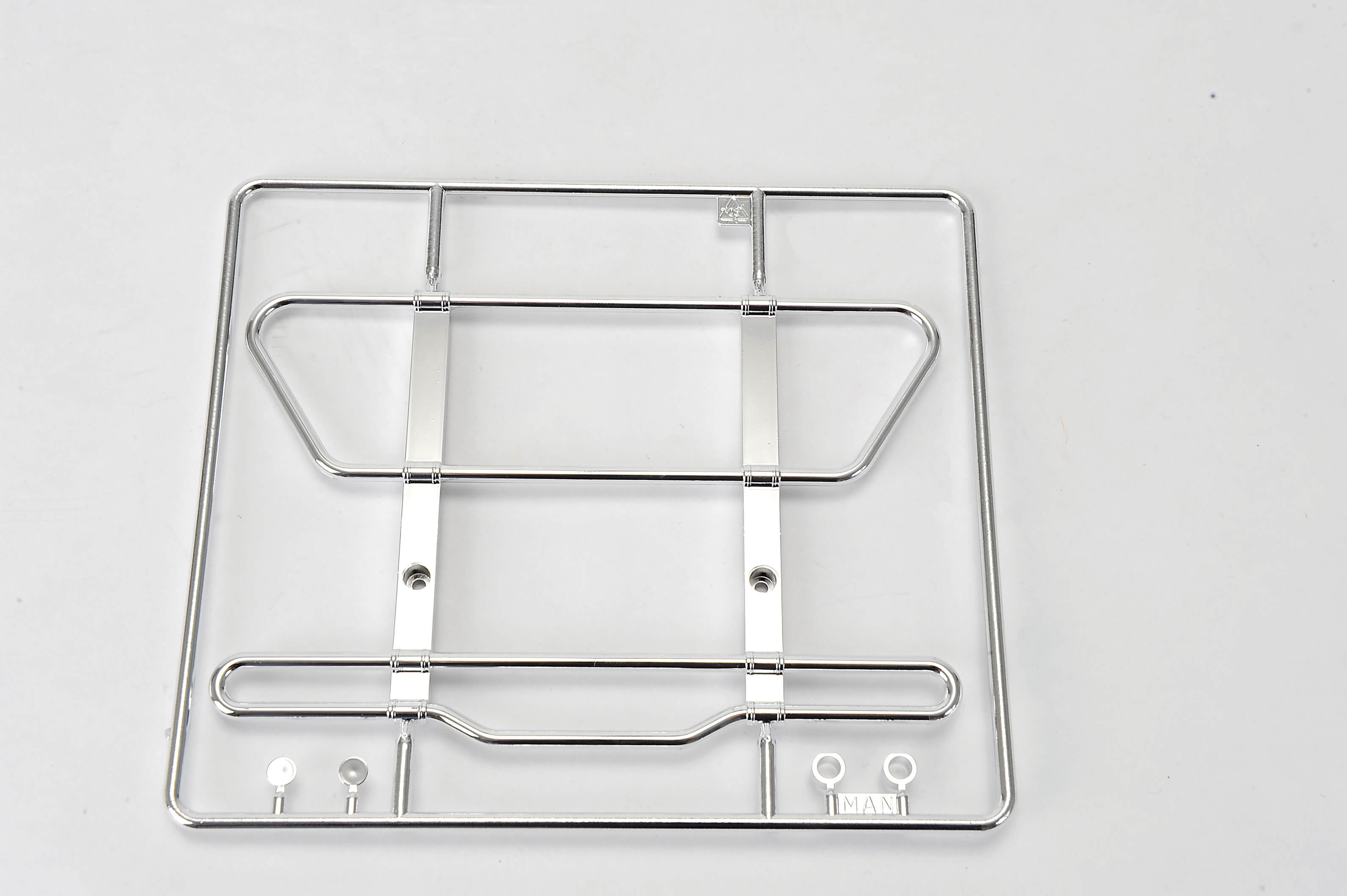 1 Bullenfänger (Rammschutz), universal,  verchromt. Passt