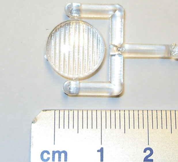 Lichtscheibe von Hauptscheinwerfer 1642  klar, ca. 14mm     