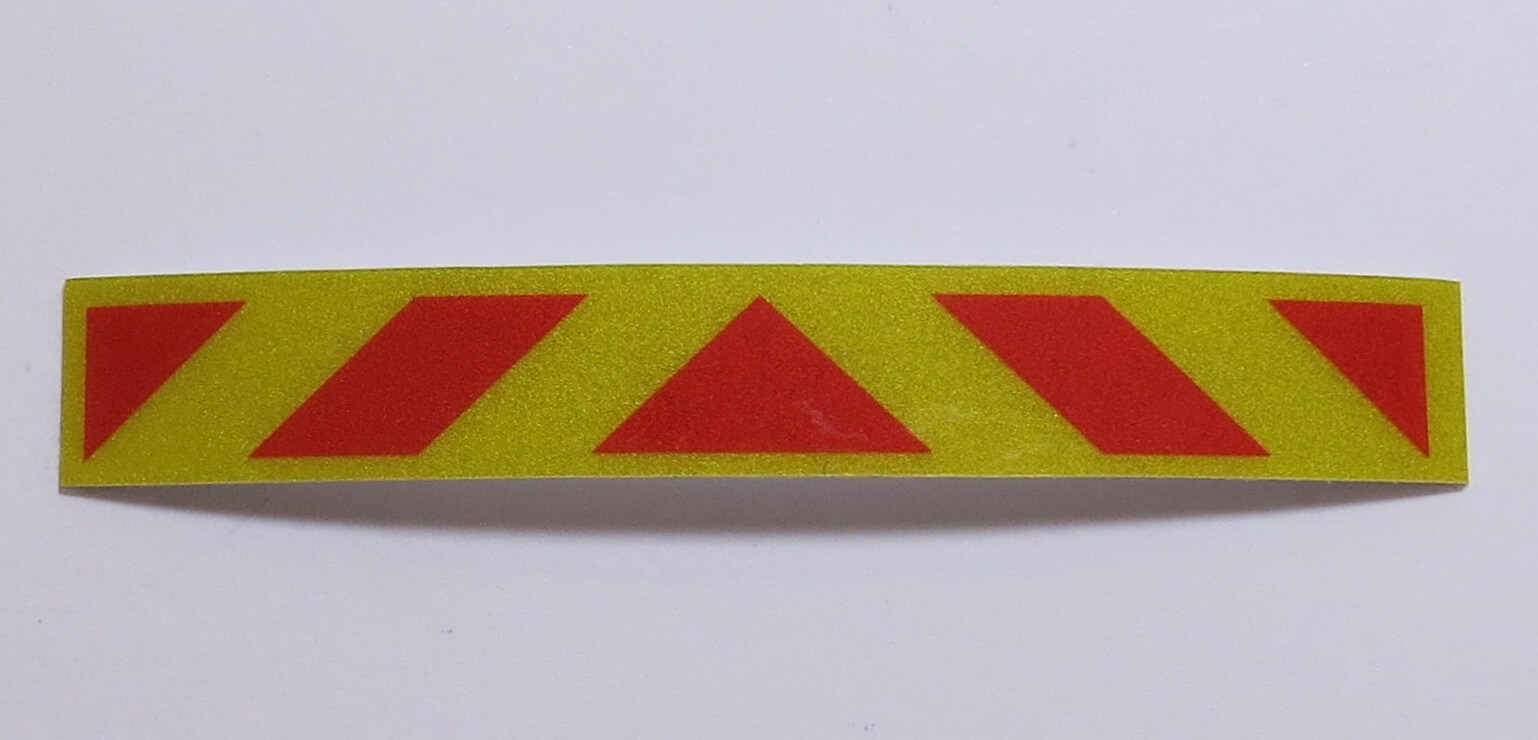 ECE70-A-Aufkleber Heckmarkierung aus gelb reflektierendem   