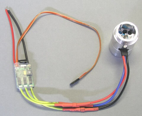 1 Brushless-Motor mit Regler für Leimbach-Hydraulikpumpen   